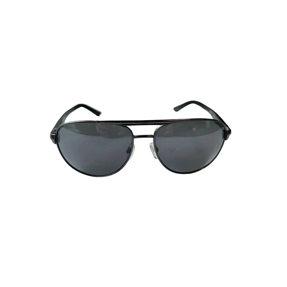 Pugs Aviator Sunglasses Black Metal Frame Gray Lenses Unisex Classic Pilot Style